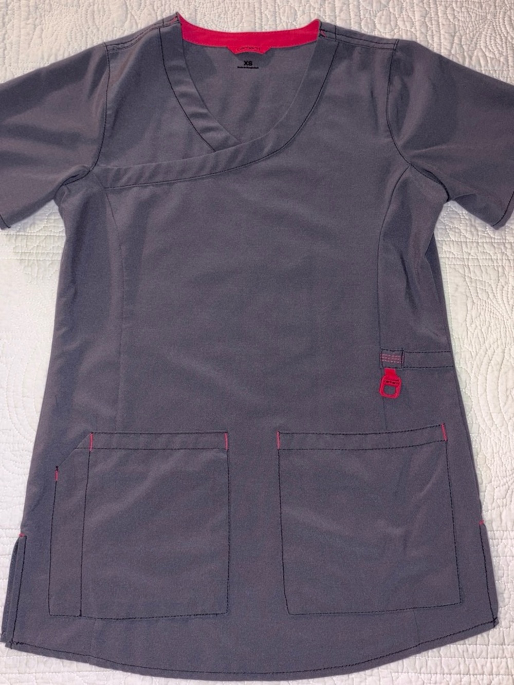 Carhartt Gray Tunic with Pink Trim